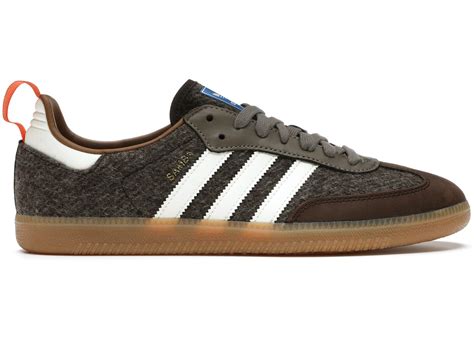 adidas Samba Fox Tweed Dark Brown Men's 